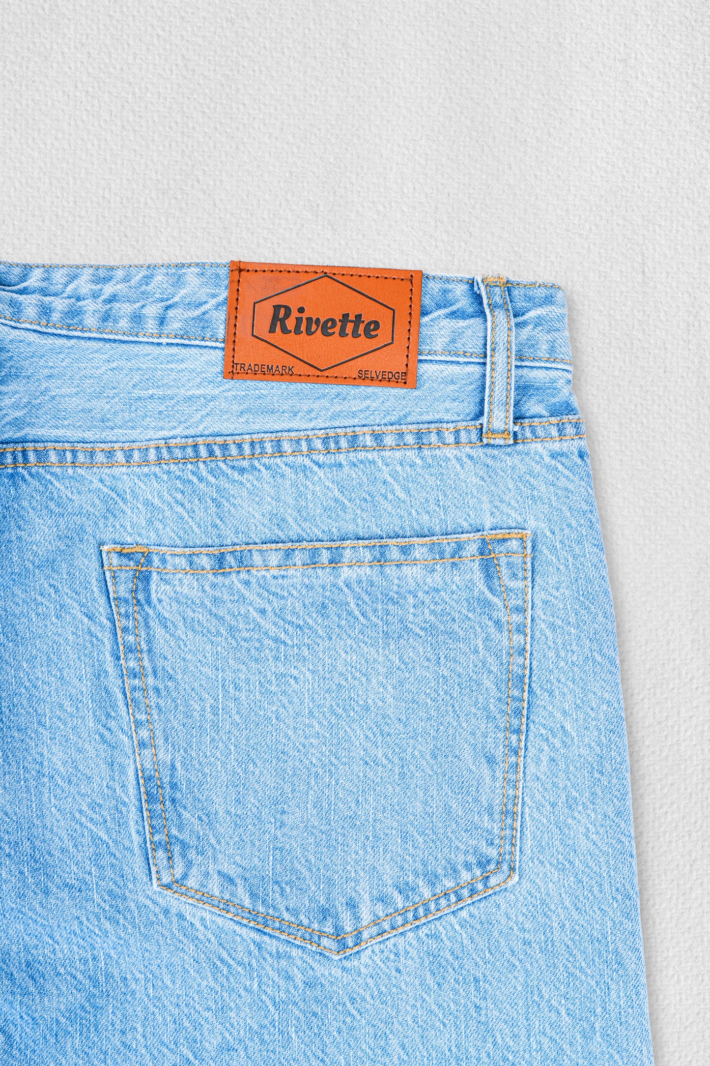 11.5 oz Vintage Blue Selvedge Jeans (100% Cotton)