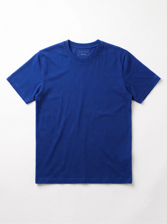 SUPIMA® Cotton Crew Neck T-Shirt - Royal Blue