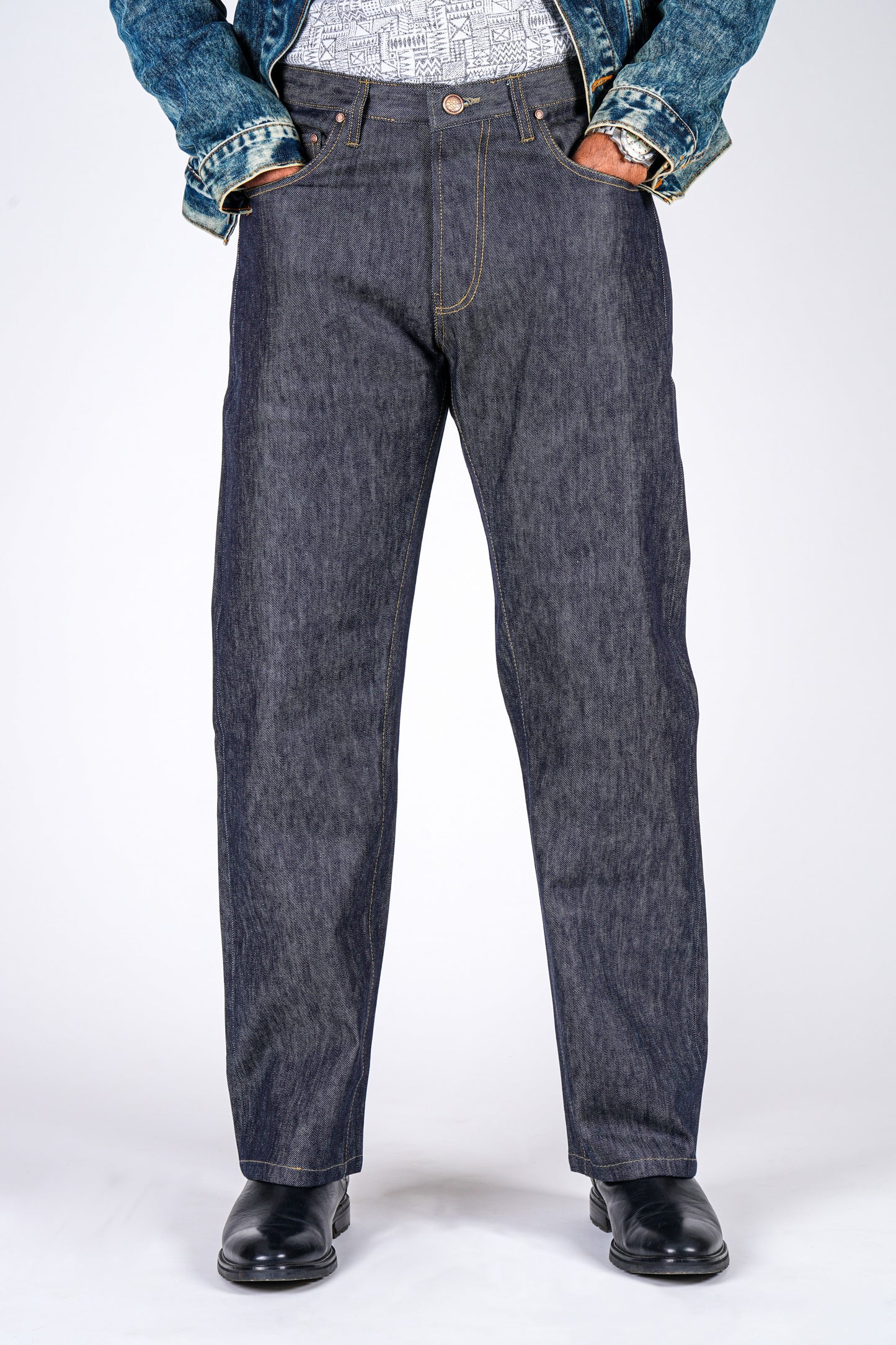 11.5 oz Raw Indigo Selvedge Jeans (100% Cotton)